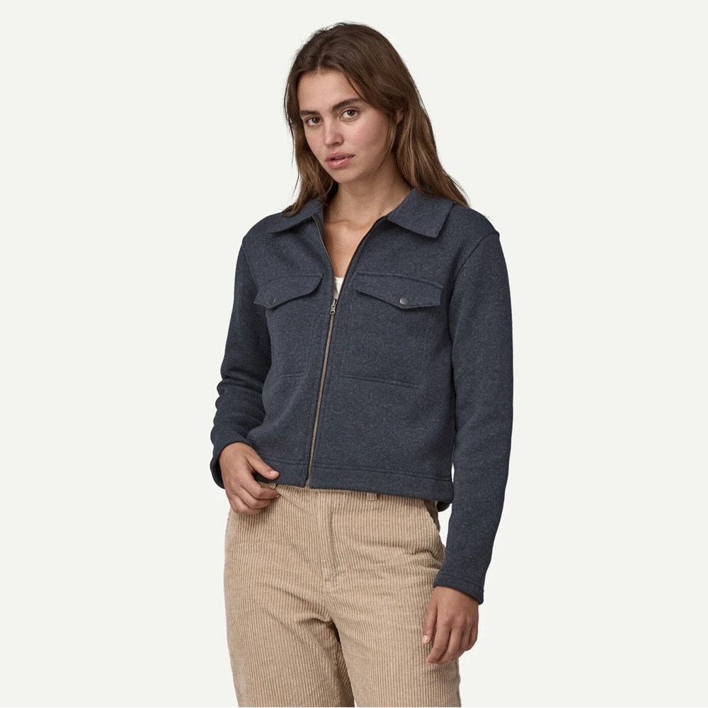 Patagonia Women’s Better Sweater Chore Jacket Dark Blue NWT Size L